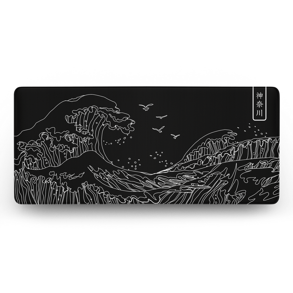 Kanagawa - LineArt - MacvethOS Artisan Deskmat