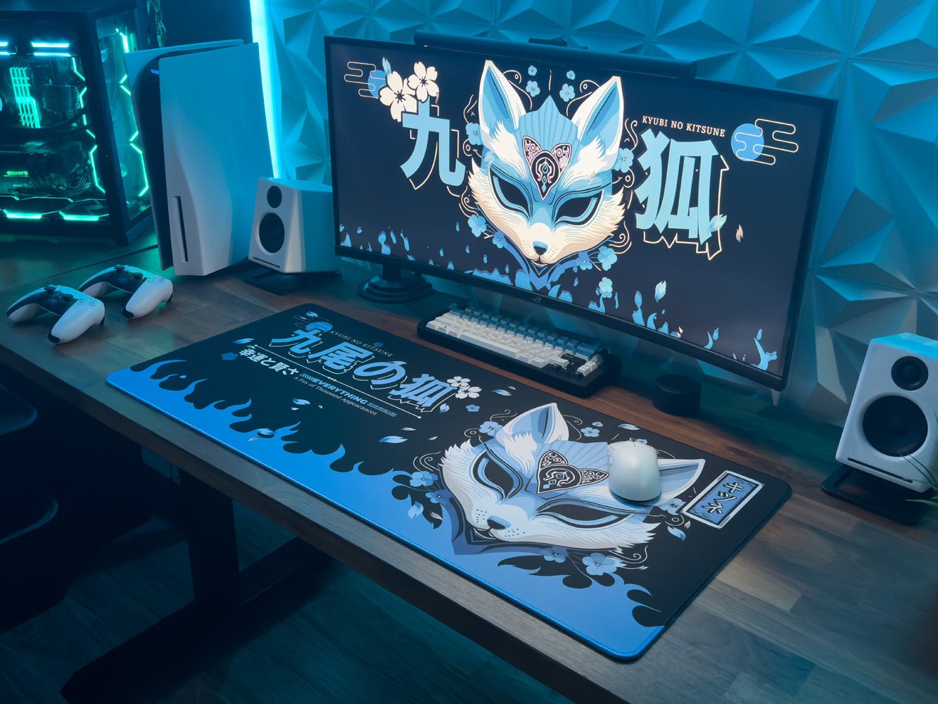 Kitsune - Ao - MacvethOS Artisan Deskmat