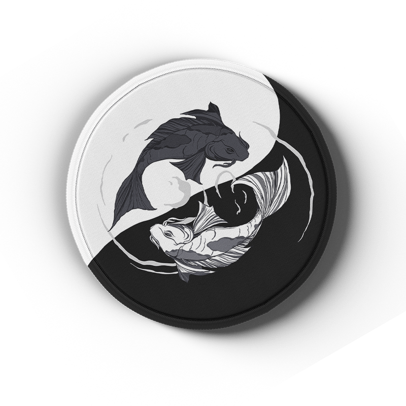 Koi Shiro - Artisan Coasters - MacvethOS Artisan Deskmat