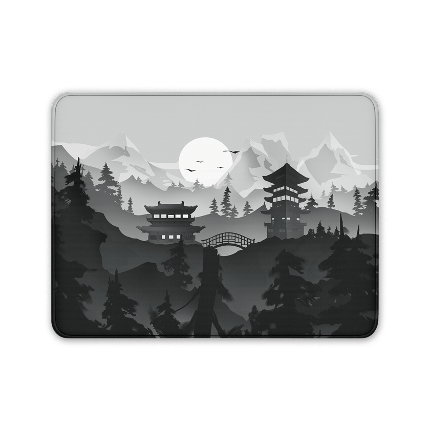 Lost Temple - Mono ( Compact ) - MacvethOS Artisan Deskmat