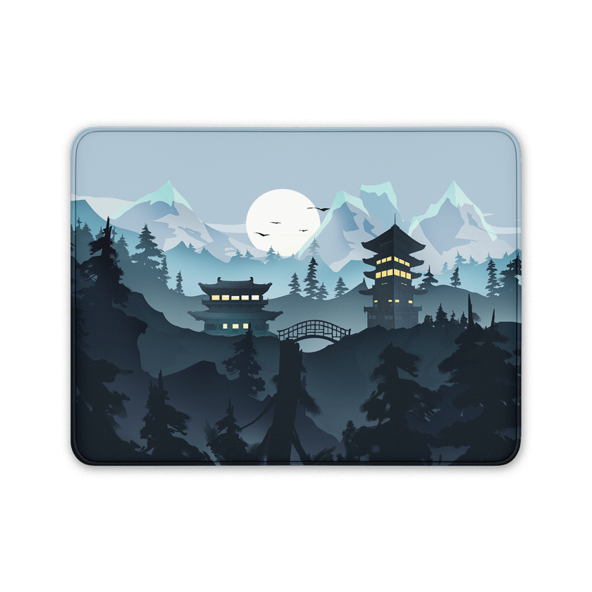 Lost Temple - Winter ( Compact ) - MacvethOS Artisan Deskmat