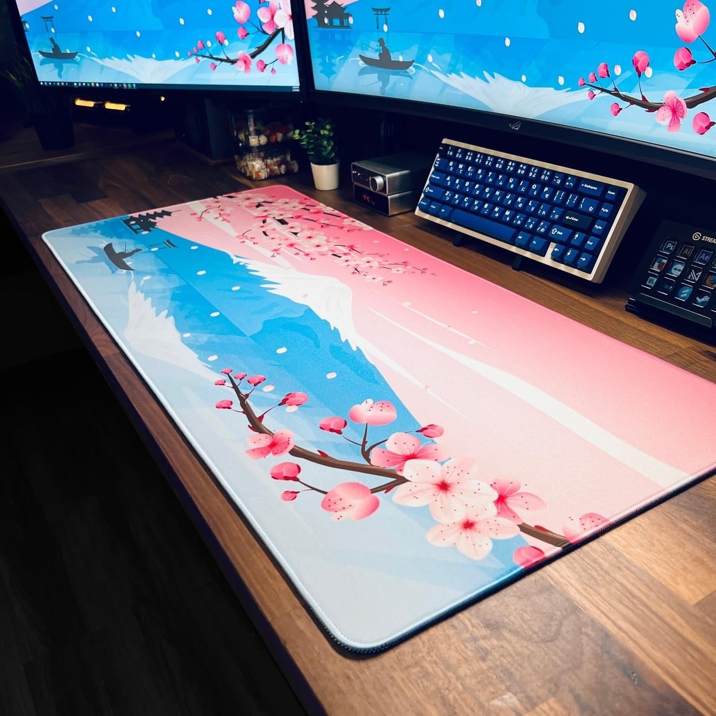 Sakura Lake - MacvethOS Artisan Deskmat