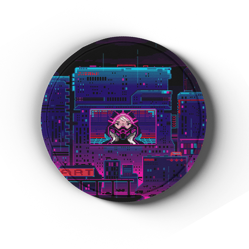Cybercity - Artisan Coasters - MacvethOS Artisan Deskmat