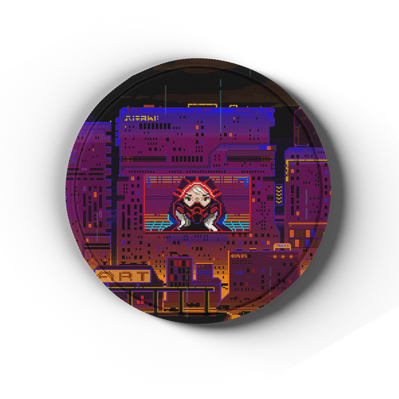 Cybercity - Artisan Coasters - MacvethOS Artisan Deskmat