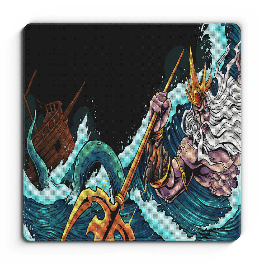 Greek Myth Poseidon - Omni Pro Deskmat - MacvethOS Artisan Deskmat