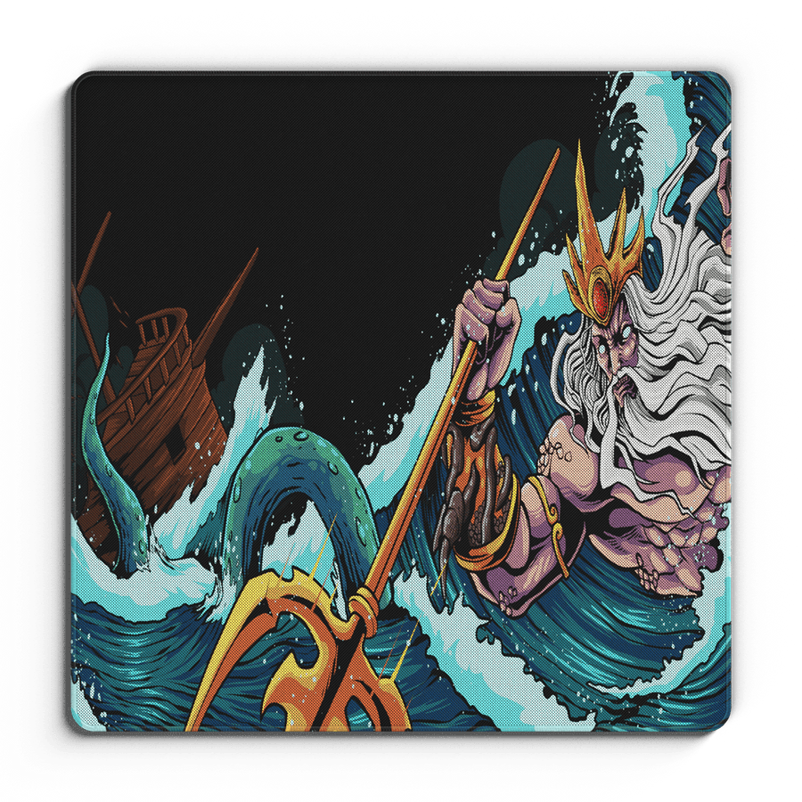 Greek Myth Poseidon - Omni Pro Deskmat - MacvethOS Artisan Deskmat
