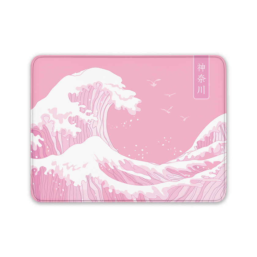 Kanagawa Blush ( Compact ) - MacvethOS Artisan Deskmat