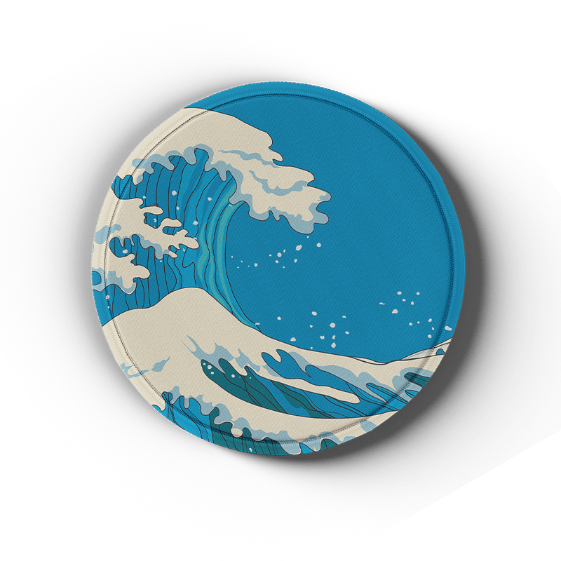Kanagawa Hue - Artisan Coasters - MacvethOS Artisan Deskmat