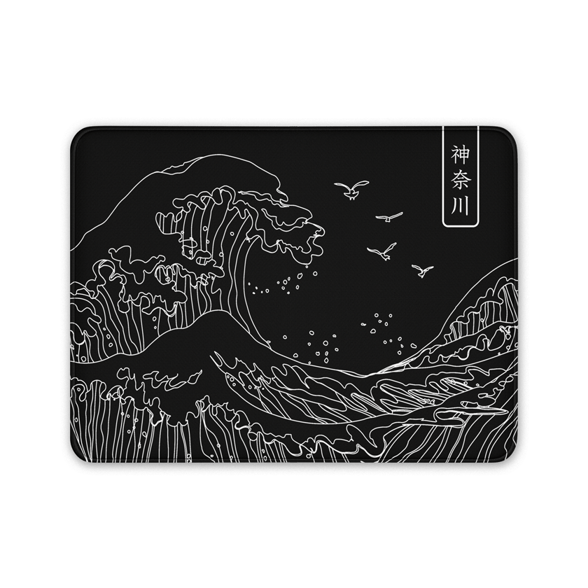 Kanagawa LineArt ( Compact ) - MacvethOS Artisan Deskmat