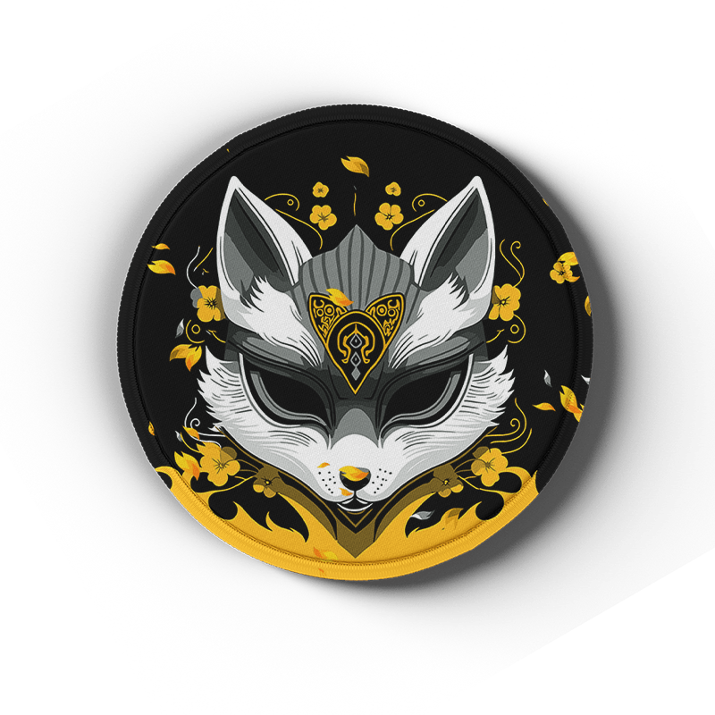 Kitsune - Artisan Coasters - MacvethOS Artisan Deskmat