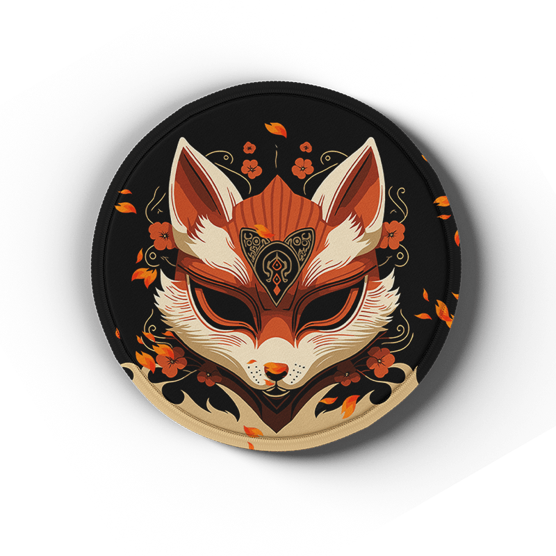 Kitsune - Artisan Coasters - MacvethOS Artisan Deskmat