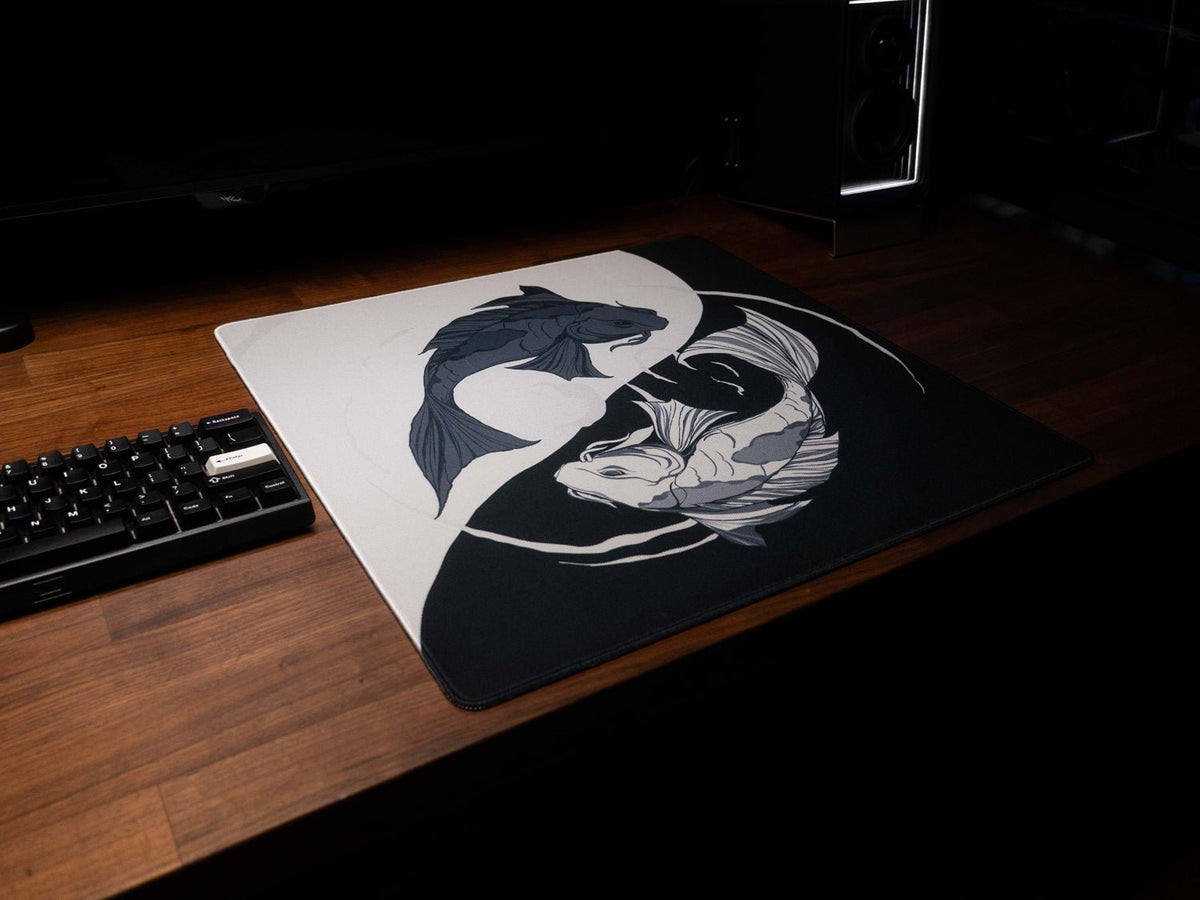 Koi Shiro - Omni Pro Deskmat - MacvethOS Artisan Deskmat