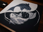 Koi Shiro - Omni Pro Deskmat - MacvethOS Artisan Deskmat