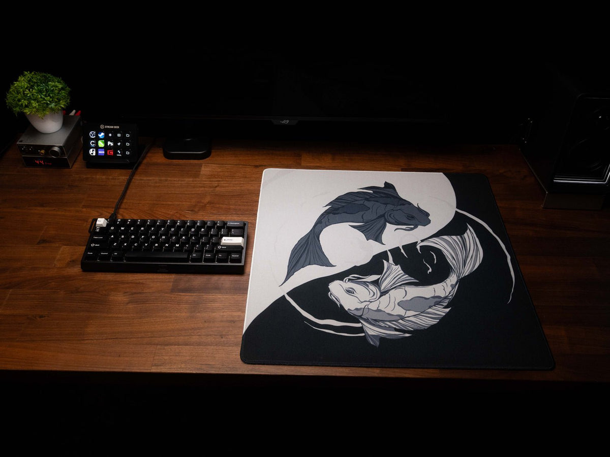 Koi Shiro - Omni Pro Deskmat - MacvethOS Artisan Deskmat