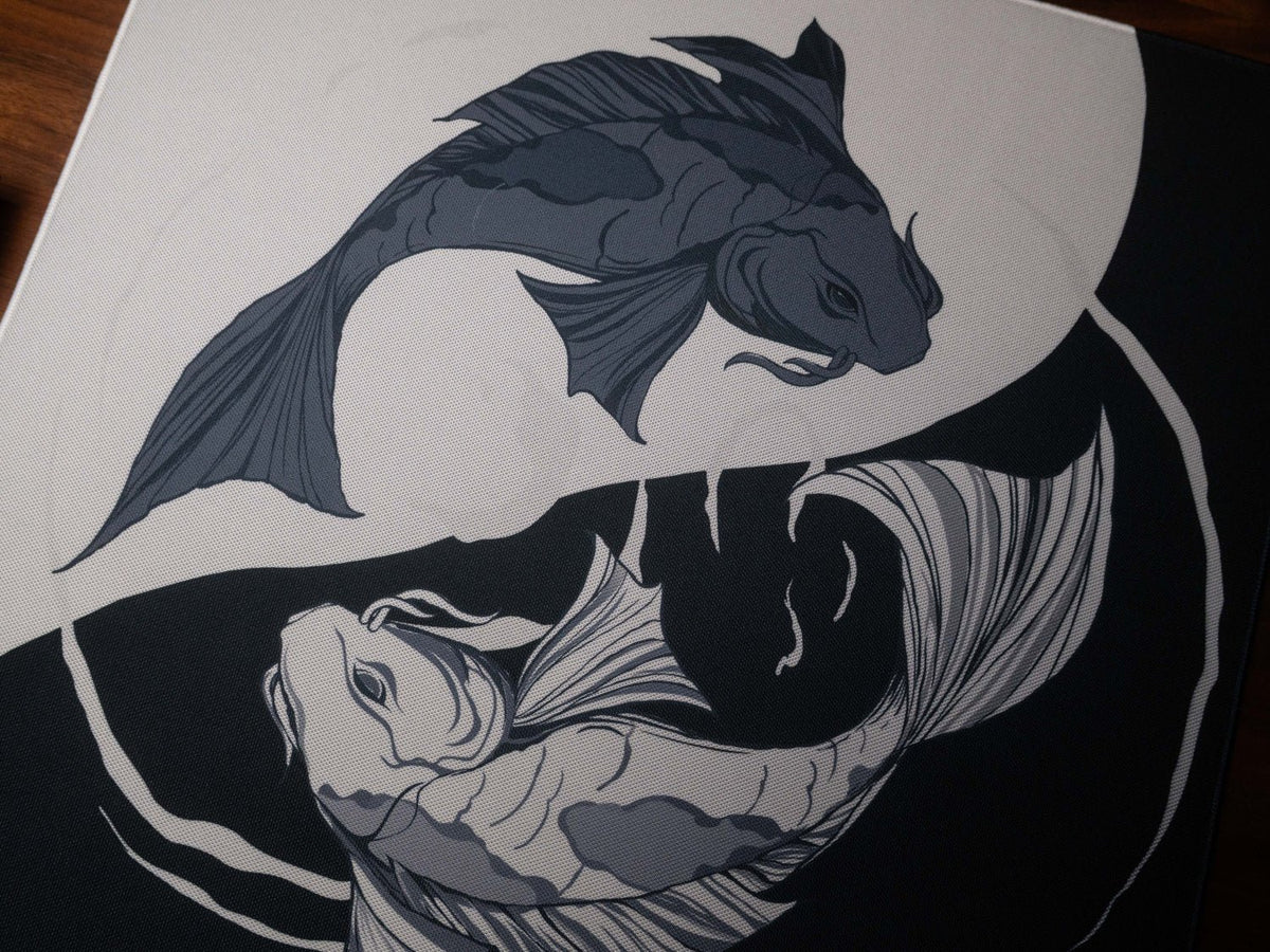 Koi Shiro - Omni Pro Deskmat - MacvethOS Artisan Deskmat