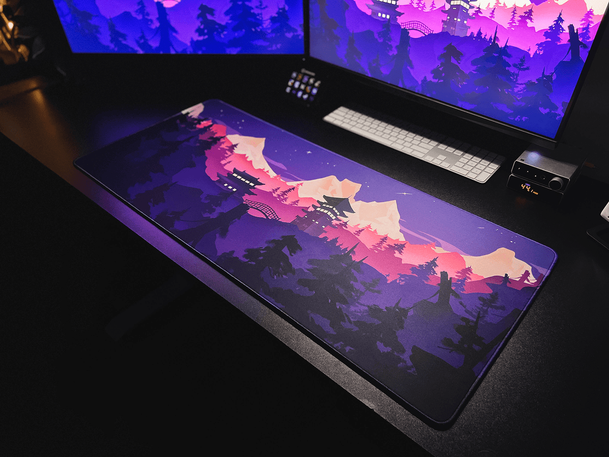 Lost Shrine Temple - Fall - MacvethOS Artisan Deskmat