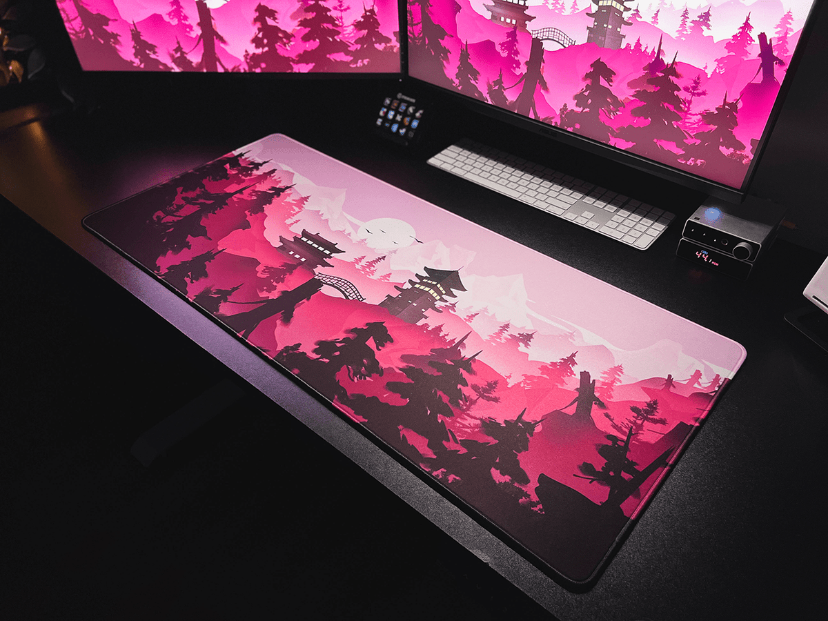 Lost Shrine Temple - Spring - MacvethOS Artisan Deskmat