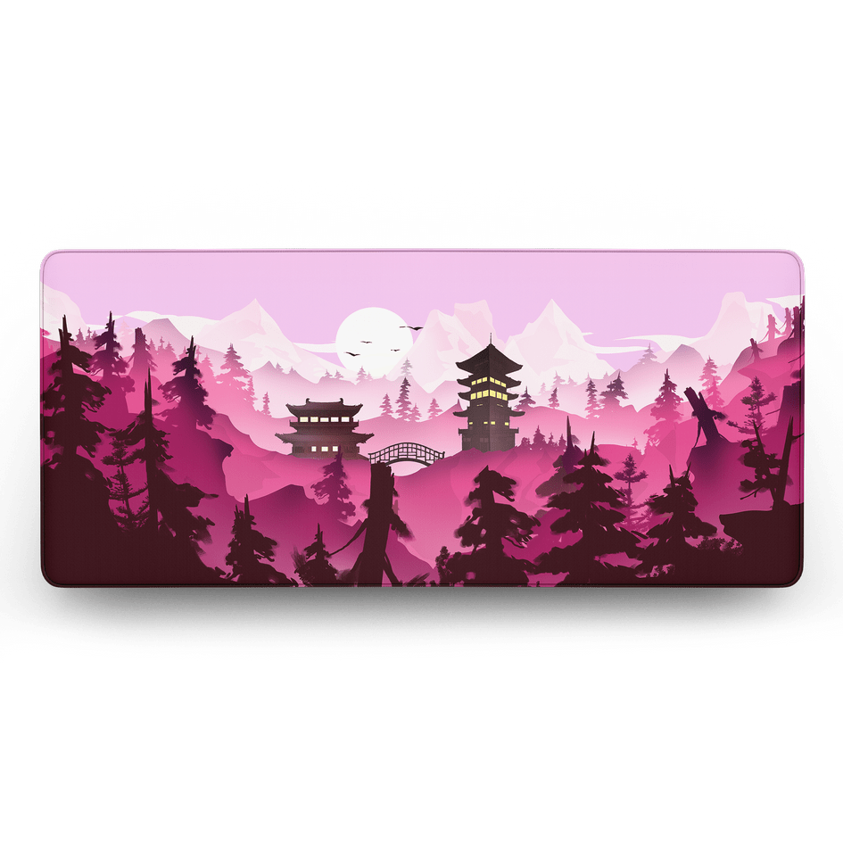 Lost Shrine Temple - Spring - MacvethOS Artisan Deskmat