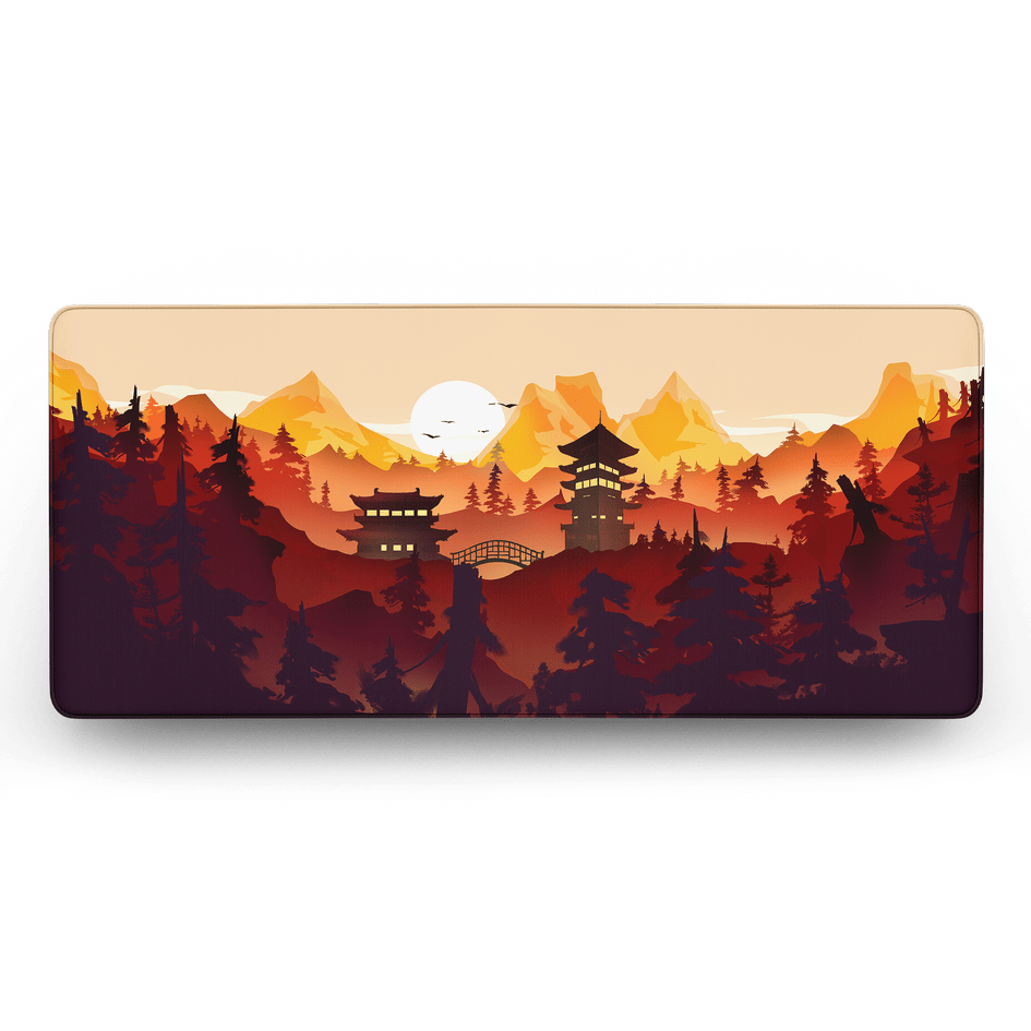 Lost Shrine Temple - Summer - MacvethOS Artisan Deskmat