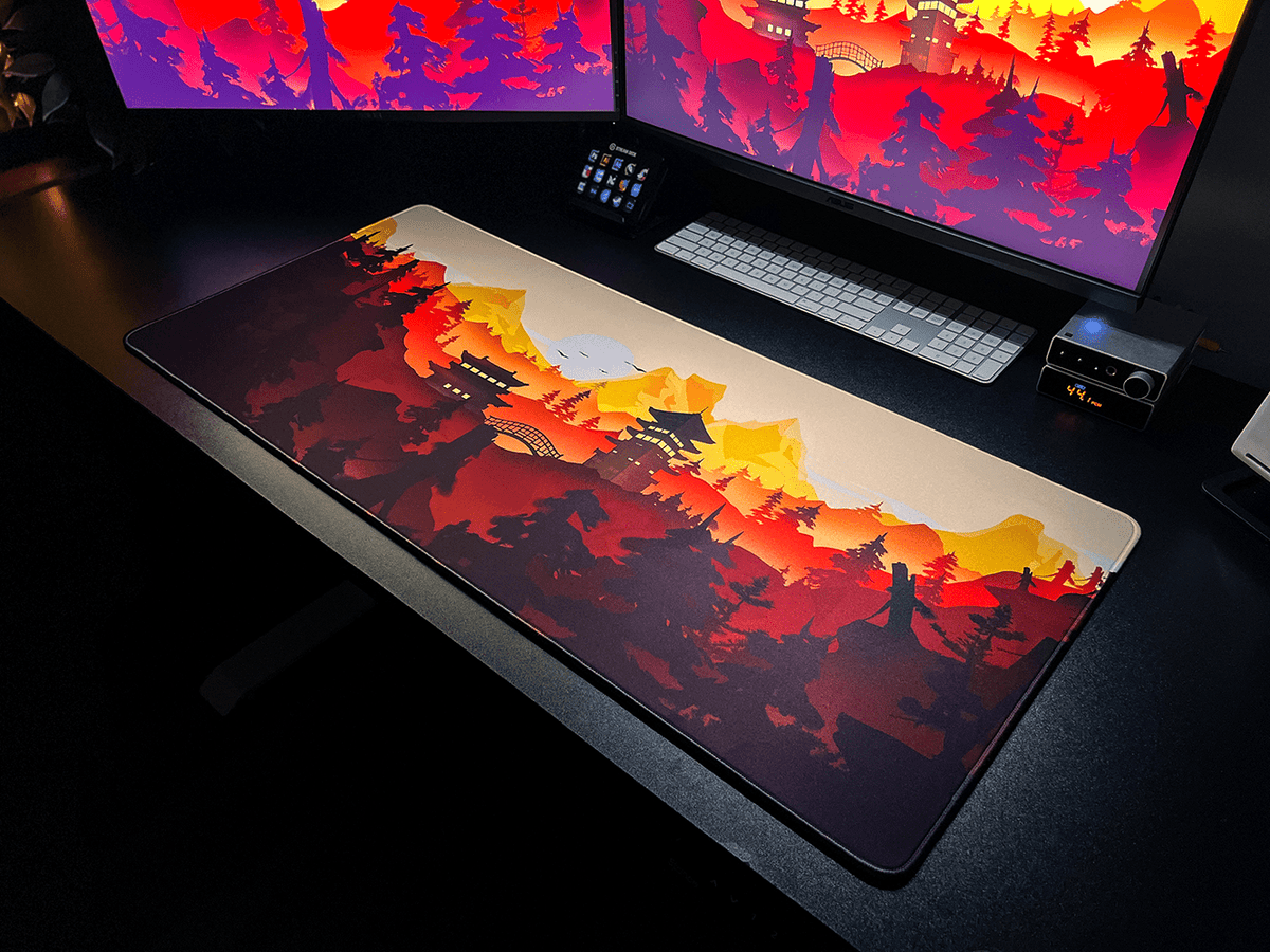 Lost Shrine Temple - Summer - MacvethOS Artisan Deskmat