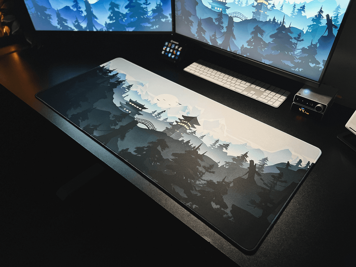 Lost Shrine Temple - Winter - MacvethOS Artisan Deskmat