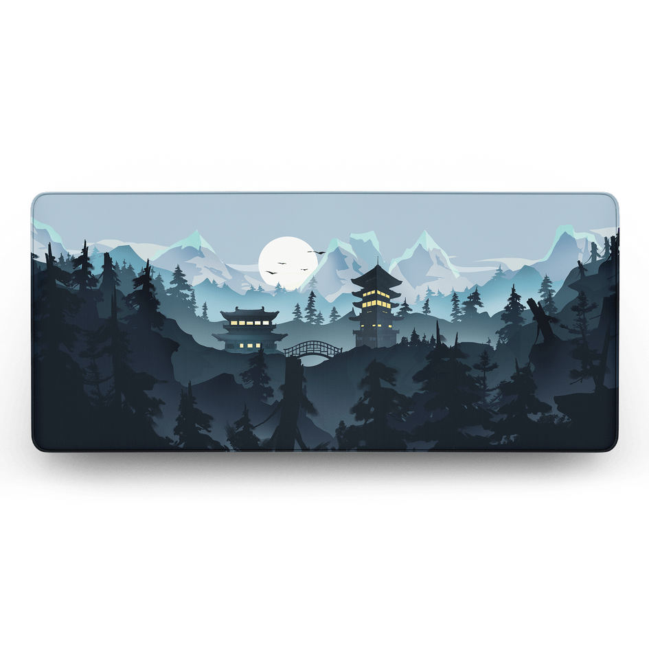 Lost Shrine Temple - Winter - MacvethOS Artisan Deskmat