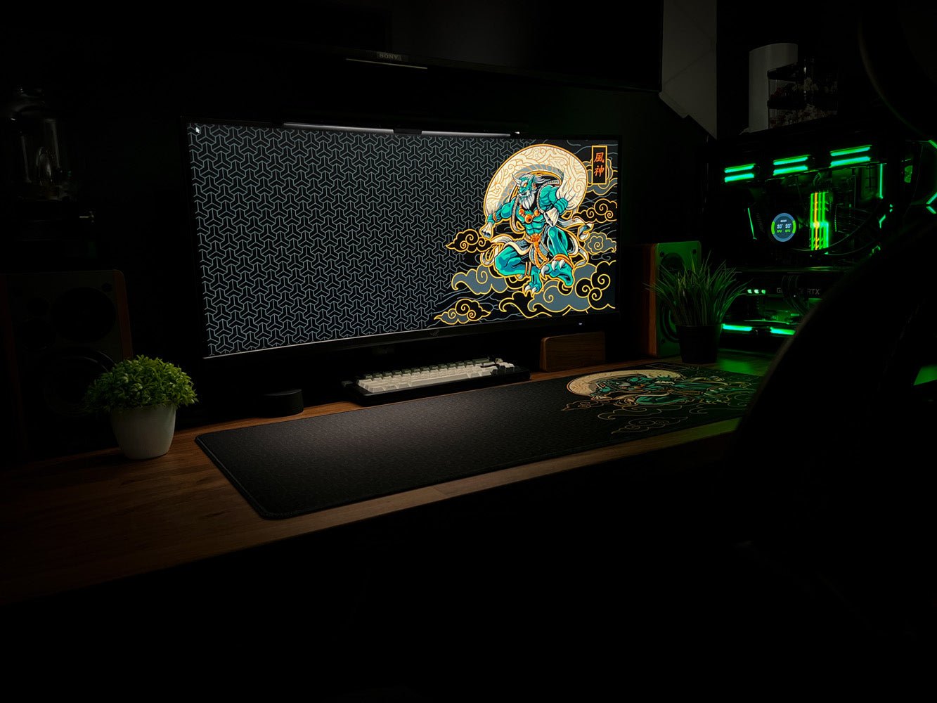 Shinto God - Fuujin - MacvethOS Artisan Deskmat