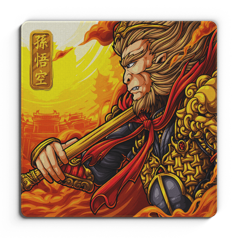 Sun Wukong Heaven - Omni Pro Deskmat - MacvethOS Artisan Deskmat