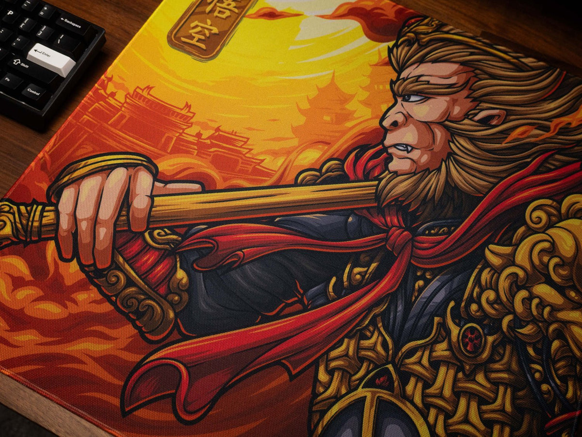 Sun Wukong Heaven - Omni Pro Deskmat - MacvethOS Artisan Deskmat