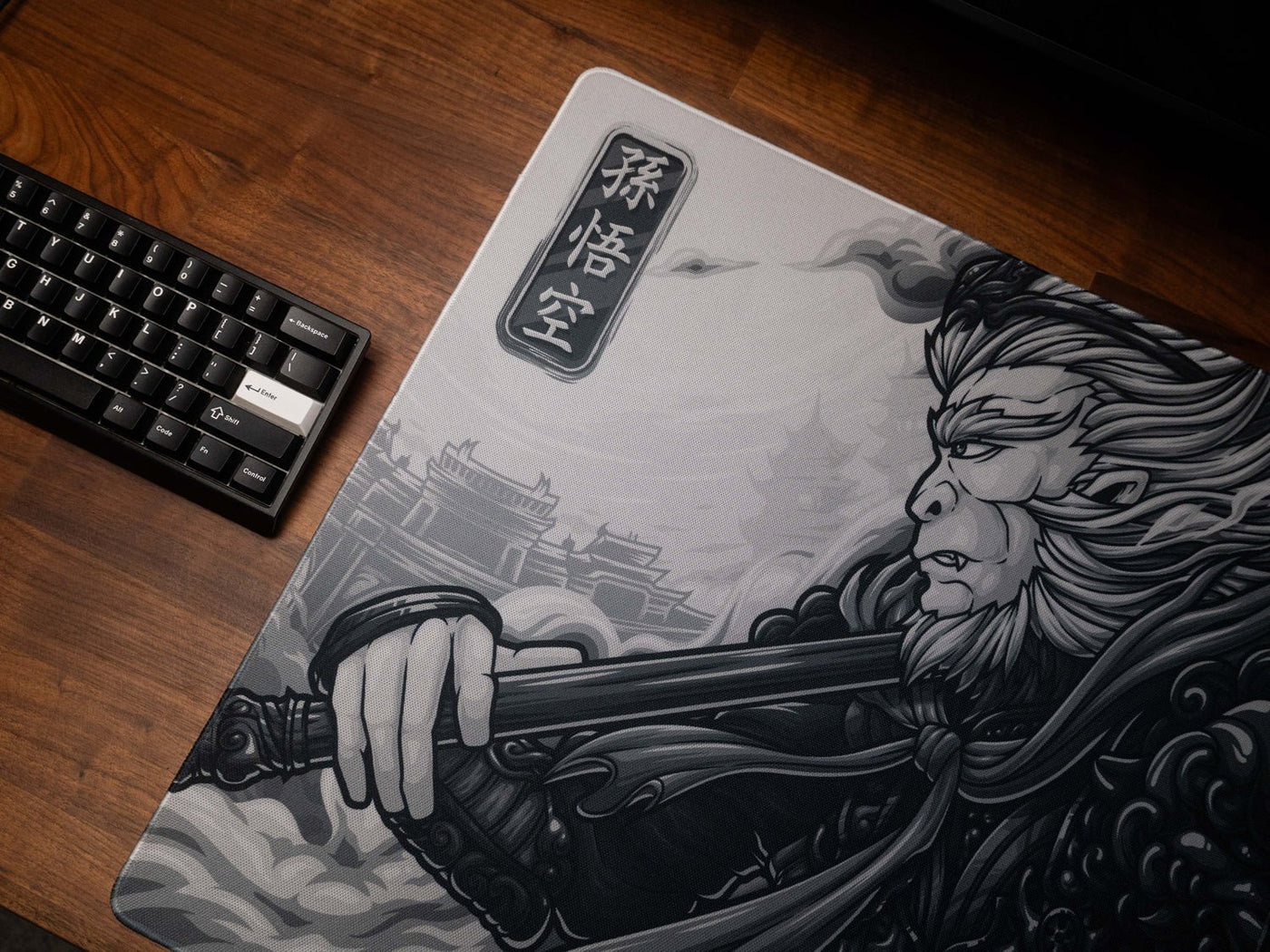 Sun Wukong Stone - Omni Pro Deskmat - MacvethOS Artisan Deskmat